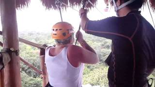 Xplor Riviera Maya Mexico  1st Zip Line [upl. by Quenby]