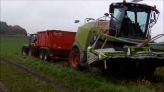 Maisernte2013 im Schlamm und Regen Ballensillage mit Göweil PresseFendt und JCB HD Gopro [upl. by Ridinger94]