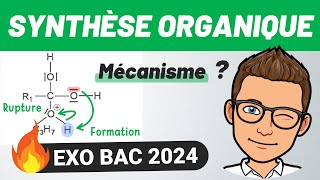 CHIMIE ORGANIQUE 🔥 Exercice BAC 2024  Sujet Amérique du Nord  PHYSIQUE  CHIMIE [upl. by Tillion]