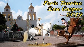 🎡🐎🐂 Feria Taurina San Gaspar 2019 CABALLOS BAILADORES Y JARIPEO DE TOROS [upl. by Aisha699]