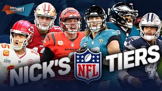 Eagles Bills deemed ‘championship caliber’ in Nick’s Week 4 NFL Tiers  NFL  FIRST THINGS FIRST [upl. by Llenart]