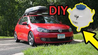 Volkswagen MK6 TDI Coolant Reservoir DIY [upl. by Ninaj181]