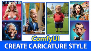 ComfyUI Basic  Easily Create Caricature Style Txt2Img [upl. by Sahcnip]