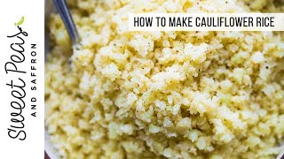 How to Make Cauliflower Rice [upl. by Ivey443]