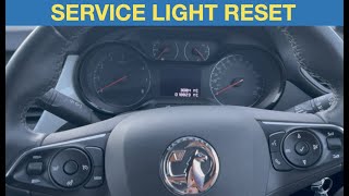 Vauxhall  Opel Crossland X Service light reset 2022 [upl. by Annekahs]