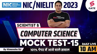 NIC Scientist B Computer Science Lecture 2023  NIC Scientist B Previous Year Paper  Himanshu Sir [upl. by Orji]