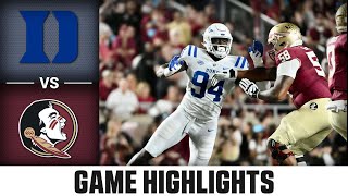 Duke vs Florida State Game Highlights  2023 ACC Football [upl. by Richara]