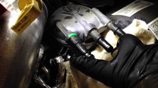 Ford Powerstroke 67l Fuel Filter change How to [upl. by Windham]