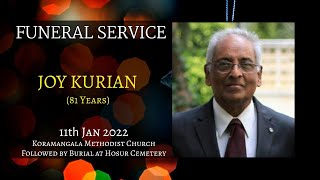 Funeral Service Livestream MrJoy Kurian 81  LIVE [upl. by Llewen689]