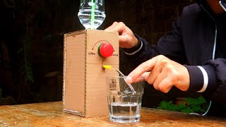 How To Make Water Dispenser from Cardboard [upl. by Tilden]