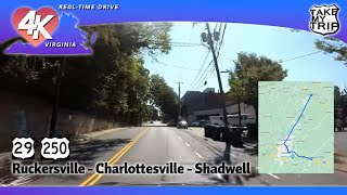 Charlottesville Virginia Scenic Drive in 4K [upl. by Inej]