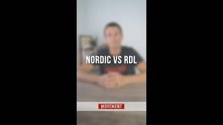 Nordic Hamstring Curls vs RDLs shorts [upl. by Bonn]