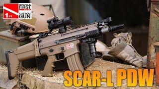 SCARL PDW 次世代電動ガン FIRSTカスタムガン Airsoft [upl. by Trebuh]