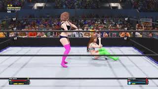 WWE 2K24 Chiaki Nanami VS Asuka Langley Fulfill Your Fantasy Underwear Casket Match [upl. by Agustin]