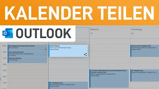 📅 Outlook Kalender freigeben Termine mit Kollegen amp Familie teilen [upl. by Nekciv]