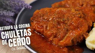 Las CHULETAS de CERDO en SALSA mas suaves y jugosas RECETA FÁCIL y RICA con pocos ingredientes [upl. by Siroved]