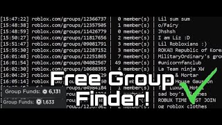 Unclaimed Group Finder Roblox Tutorial read desc [upl. by Atiugal]