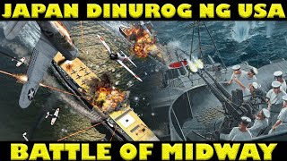 BATTLE OF MIDWAY PAANO DINUROG NG AMERIKANO ANG MGA AIRCRAFT CARRIER NG MGA JAPANESE NOONG WW2 [upl. by Eblehs]