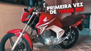 Primeira Vez de HONDA CG 150 TITAN 2015 FLEX Vermelha  MOTOVLOG [upl. by Enihpets]