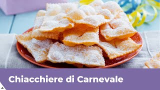 CHIACCHIERE di Carnevale Frappe bugie crostoli FRITTE E AL FORNO [upl. by Welcher]