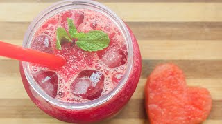 Mocktail Recipe  Valentines Day Special  Healthy Energy Drinks  Watermelon Cooler [upl. by Martin]