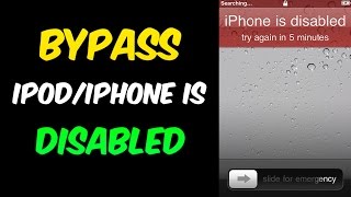 Forgot iPod PASSWORD How to FIX IT without a restore [upl. by Nnywg]