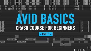 Avid for beginners PART 1  Crash course in Avid Media Composer  101 basic tutorial [upl. by Nnyleahs]