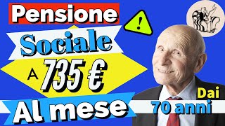 🌟ATTENZIONE❗️ ASSEGNO SOCIALE 2024 👉 AUMENTO fino a 735 EURO AL MESE dai 70 anni 📊 Come ottenerlo [upl. by Boardman]