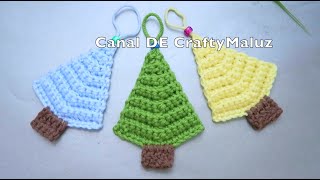 CROCHET TUTORIAL 🎄árbol de navidad a crochet fácil adornos NavideñosCrochet Christmas tree [upl. by Hanej]