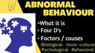 Concept of Abnormality what is abnormal behaviour [upl. by Katey616]