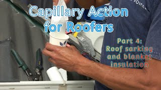 How capillary action on sarking and building blanket can cause roof leaks [upl. by Aronek]