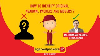 How to Identify Original Agarwal Packers and Movers  Bade Bhaiya  DRS Group  Since 1984 [upl. by Kcirred]