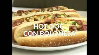 Hot Dog con boloñesa [upl. by Saxen]