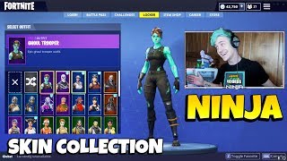 Ninjas Skin Collection With All RARE SKINS Ninja Has  Renegade Raider Ghoul Trooper amp More [upl. by Morie885]