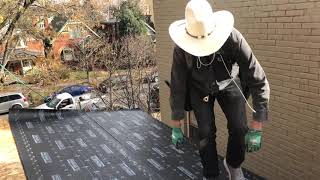 Part 1 How to install Peel and Stick or 2 ply Self adhered modified roof Base Sheet [upl. by Ientirb]