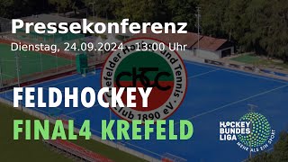 Pressekonferenz Feldhockey Final4 2025 in Krefeld [upl. by Ahsauqal]