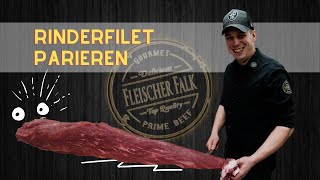 Black Angus Rinderfilet parieren und vorbereiten für leckere Gerichte [upl. by Saxet]