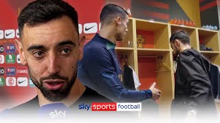 Bruno Fernandes RESPONDS to that Cristiano Ronaldo MOMENT [upl. by Eiddal]