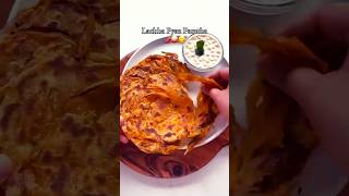 Crispy 🤩 Lachha Kanda Paratha  shorts paratha easyrecipe homemade viralrecipe streetfood [upl. by Alleunam]