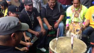 Whitefish jrs Morley pow wow 2014 [upl. by Htebasyle]