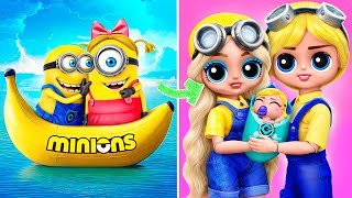 Moi Moche Et Méchant 4 Les Minions Sur Une Île Déserte 32 DIY LOL OMG [upl. by Sanburn110]