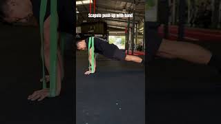 Scapula push up with band [upl. by Jade]