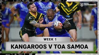 Kangaroos v Toa Samoa  2023 Pacific Championships Week 1  Full Match Replay [upl. by Yarised231]