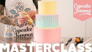 Tiered Cake Stacking howto Masterclass  Everything you need to know  Cupcake Jemma [upl. by Ingham423]