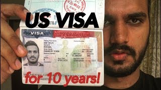 Get USA Visa for 10years  हिंदी  Visa Process  Interview  Documents  Interview Qs [upl. by Yedorb]