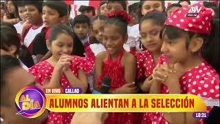 ALUMNOS DEL COLEGIO LOBACHEVSKY EN AL DÍA DE ATV ALENTANDO A LA SELECCIÓN [upl. by Ioves695]