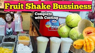 FRUIT SHAKE BUSINESS Kahit sa Harap ng Bahay Complete with Costing [upl. by Arne]