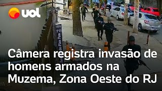 Homens armados com fuzis tentam invadir Muzema área do tráfico na zona oeste do Rio de Janeiro [upl. by Burnaby]