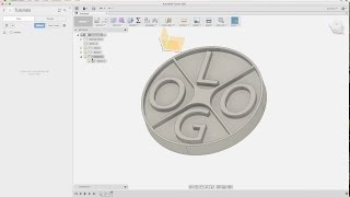 Fusion 360 Tutorial Logo Extrusion [upl. by Eimareg]