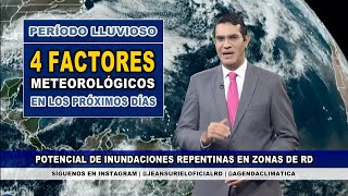 Martes 6 febrero  Fuertes ráfagas de viento y precipitaciones en República Dominicana [upl. by Yniffit4]